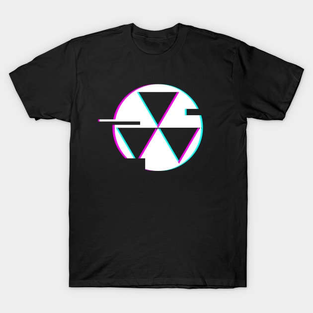 Glitch Nuclear Fallout Shelter Sign T-Shirt by MeatMan